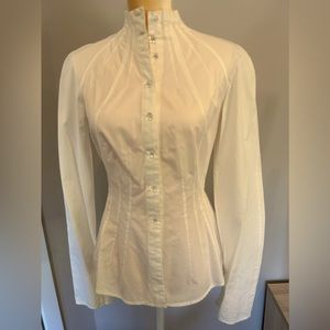 Alexander McQueen White Cotton Blouse